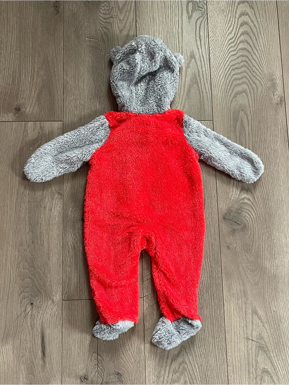 NWT Gen2 Ohio State Buckeyes 3/6m Fleece Bear Ear Zipper Baby Bunting - Picture 2 of 6